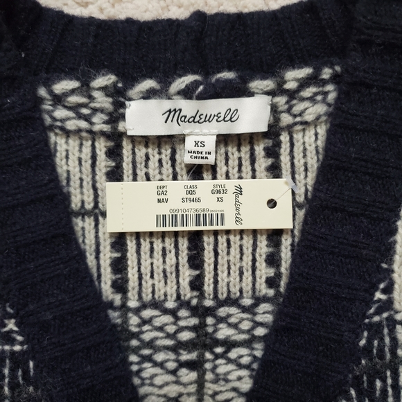 Madewell Plaid Fringe Cardigan - Picture 6 of 10
